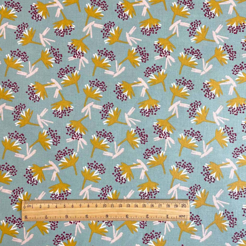 Printed Half Panama OMBY Nile / Ochre